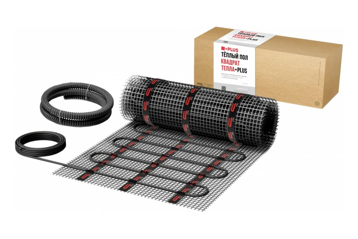 Теплый пол Мат "Квадрат тепла" СТН КМ PLUS-500-2,5