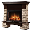 Портал Firelight Forte Wood 25 камень коричневый, шпон темный дуб